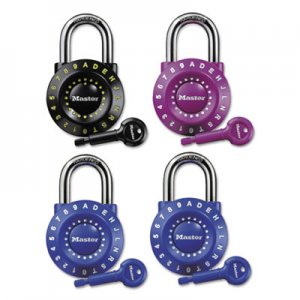 Master Lock Set-Your-Own Combination Lock, Steel, 1 7/8" Wide, Assorted MLK1590D 1590D