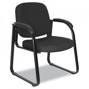 Alera Reception Lounge Series Sled Base Guest Chair, Black Fabric ALERL43C11