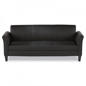 Alera Reception Lounge Furniture, 3-Cushion Sofa, 77w x 31-1/2d x 32h, Black ALERL21LS10B