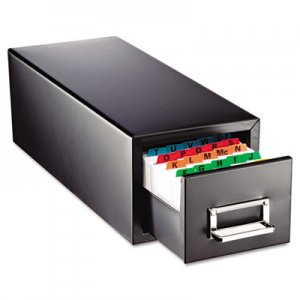 SteelMaster Drawer Card Cabinet Holds 1,500 3 x 5 cards, 7 3/4 x 18 1/8 x 7