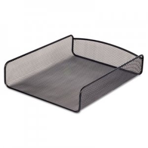 Safco Desk Tray, Single Tier, Steel Mesh, Letter, Black SAF3272BL 3272BL