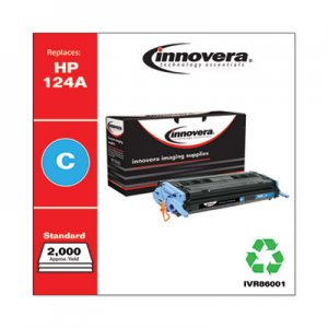 Innovera Remanufactured Q6001A (124A) Toner, Cyan IVR86001