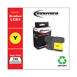 Innovera Remanufactured LC65Y High-Yield Ink, Yellow IVRLC65Y