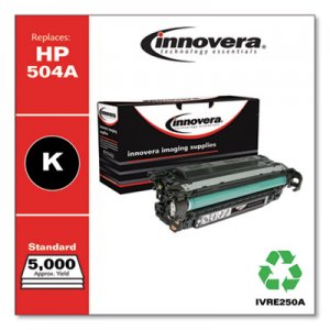 Innovera Remanufactured CE250A (504A) Toner, Black IVRE250A