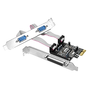 SIIG Cyber 3-port PCI Express Serial/Parallel Combo Adapter JJ-P21211-S1