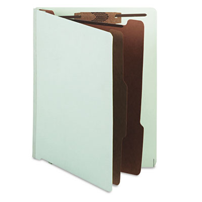 S J Paper Pressboard End Tab Classification Folder, Letter, Six-Section, Pale Green S60934 SJPS60934