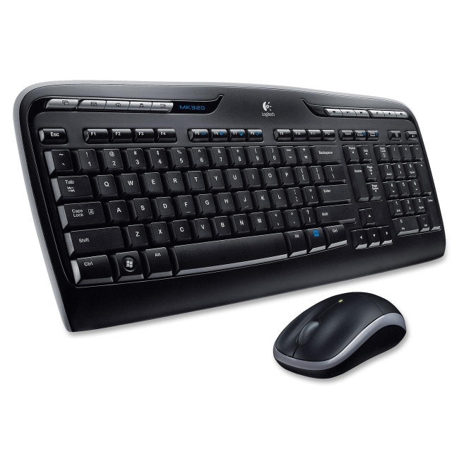 Logitech Wireless Desktop Keyboard and Mouse 920-002836 MK320