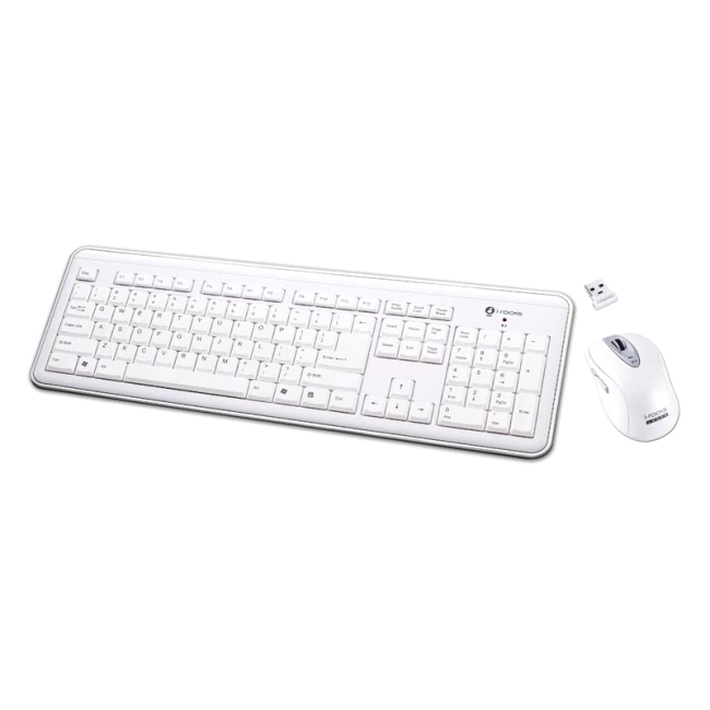 I-Rocks Keyboard and Mouse RF-6577L-WH RF-6577L