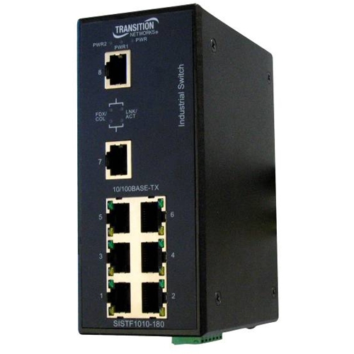 Transition Networks Unmanaged Ethernet Switch SISTF1010-180-LRT SISTF1010-180