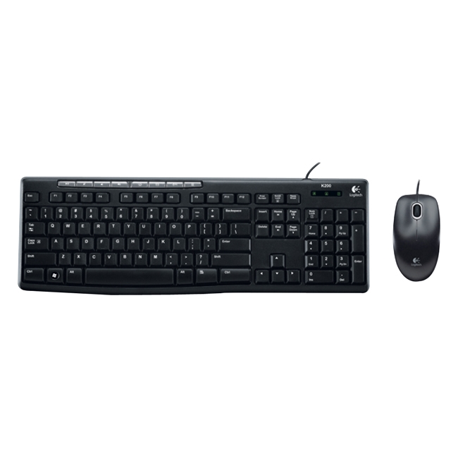 Logitech Media Combo Keyboard and Mouse 920-002714 MK200