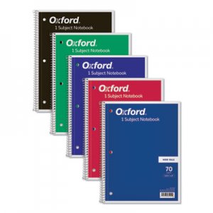 Oxford Coil Lock Wirebound Notebooks, Legal/Wide, 10 1/2 x 8, White, 70 Sheets TOP65000 65000