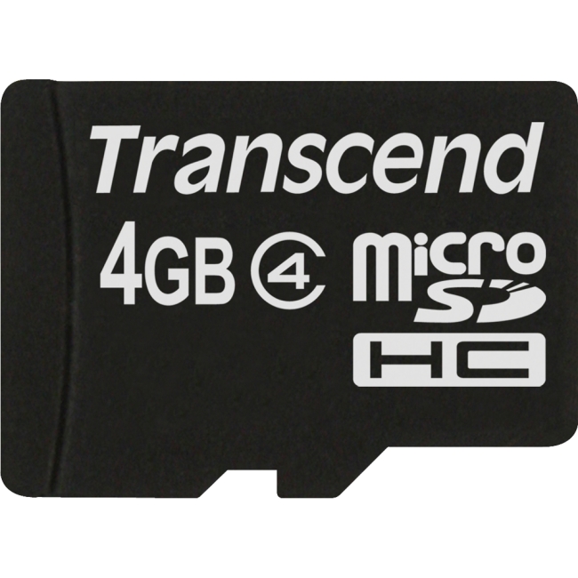 Transcend 4GB microSD High Capacity (microSDHC) Card TS4GUSDC4