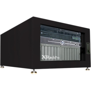 XrackPro Noise Reduction Enclosure Rack Cabinet XR-NRE2-6U-US-BLK