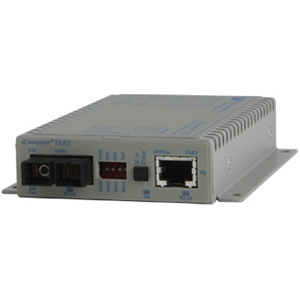 Omnitron iConverter T1/E1 Managed Media Converter 8707-1-W