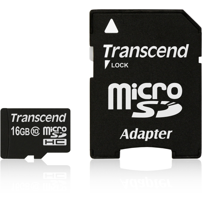 Transcend 16GB microSD High Copacity (microSDHC) Card TS16GUSDHC10
