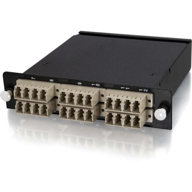 C2G Q-Series Quiktron 24-Port MTP-LC Multimode Network Patch Panel 39132