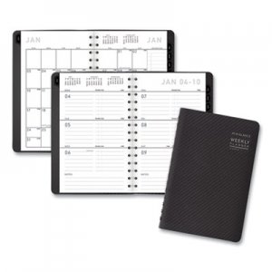 At-A-Glance Contemporary Weekly/Monthly Planner, Block, 4 7/8 x 8, Graphite Cover, 2019 AAG70100X45 70-100X-45