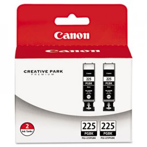 Canon 4530B007AA (PGI-225) Ink, Black, 2/PK CNM4530B007AA 4530B007