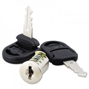 Alera Core Removable Lock and Key Set, Silver, Two Keys/Set ALEVA501111