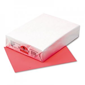 Pacon Kaleidoscope Multipurpose Colored Paper, 24lb, 8-1/2 x 11, Coral Red, 500/Ream PAC102212 102212