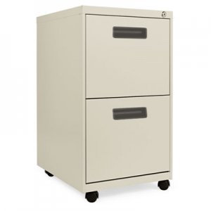 Alera Two-Drawer Metal Pedestal File, 14 7/8w x 19-1/8d x 27-3/4h, Putty ALEPAFFPY