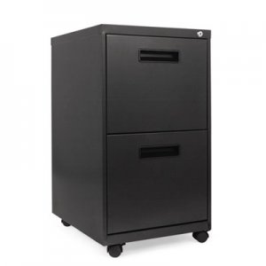 Alera Two-Drawer Metal Pedestal File, 14 7/8w x 19-1/8d x 27-3/4h, Charcoal ALEPAFFCH