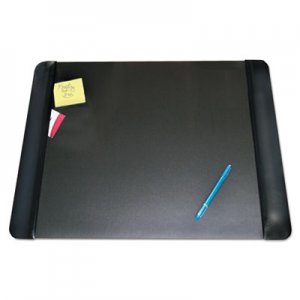 Artistic Executive Desk Pad with Leather-Like Side Panels, 24 x 19, Black AOP413841 4138-4-1
