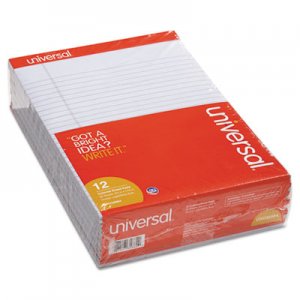 Genpak Colored Perforated Note Pads, 8 1/2 x 11, Orchid, 50 Sheet, Dozen UNV35884