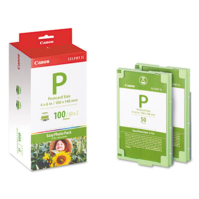 Canon EP100 (E-P100) Easy Photo Pack Ink & Paper Set, Tri-Color CNMEP100 1335B001