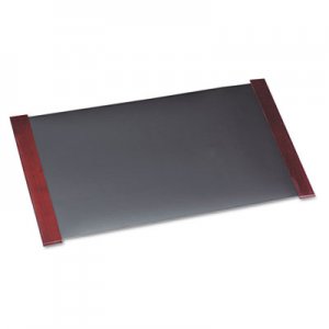 Carver Desk Pad with Wood End Panels, 38 x 21, Mahogany Finish CVR02043 CW02043