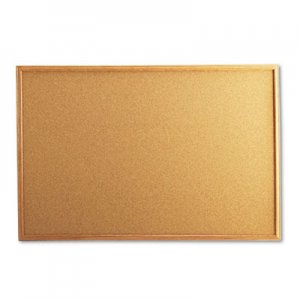 Genpak Cork Board with Oak Style Frame, 36 x 24, Natural, Oak-Finished Frame UNV43603 43603-UNV