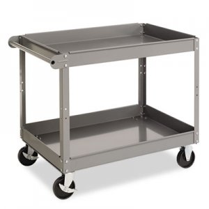Tennsco Two-Shelf Metal Cart, 24w x 36d x 32h, Gray TNNSC2436 SC-2436