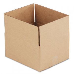 Genpak Brown Corrugated - Fixed-Depth Shipping Boxes, 12l x 10w x 6h, 25/Bundle UFS12106