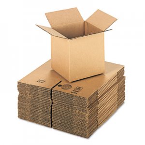 Genpak Brown Corrugated - Cubed Fixed-Depth Shipping Boxes, 8l x 8w x 8h, 25/Bundle UFS888