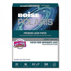 Boise POLARIS Premium Laser Paper, 98 Bright, 24lb, 8 1/2 x 11, White. 500 Sheets CASBPL0111 BPL-0111