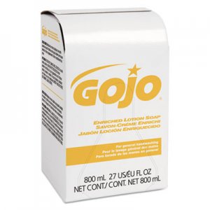 GOJO Enriched Lotion Soap Bag-in-Box Dispenser Refill, Herbal Floral, 800mL GOJ910212EA 9102-12