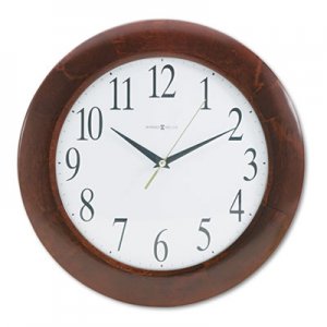 Howard Miller Corporate Wall Clock, 12-3/4", Cherry MIL625214 625-214