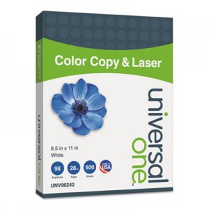 Genpak Copy/Laser Paper, 98 Brightness, 28lb, 8-1/2 x 11, White, 500 Sheets/Ream UNV96242