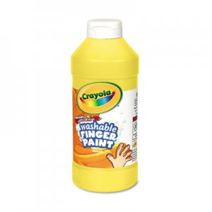 Crayola Washable Fingerpaint, Yellow, 16 oz CYO551316034 551316034