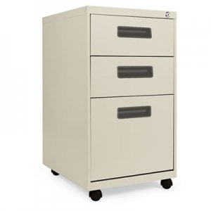 Alera Three-Drawer Metal Pedestal File, 14 7/8w x 19-1/8d x 27-3/4h, Putty ALEPABBFPY