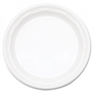 Dart Famous Service Plastic Dinnerware, Plate, 6" dia, WE, 125/Pack, 8 Packs/Carton DCC6PWF 6PWF