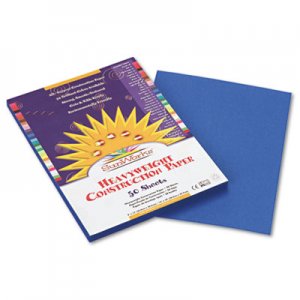 SunWorks Construction Paper, 58 lbs., 9 x 12, Bright Blue, 50 Sheets/Pack PAC7503 7503