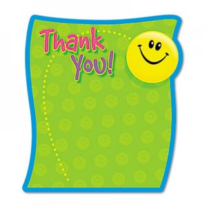 TREND Thank You Note Pad, 5 x 5, 50 Sheets TEPT72030 T72030