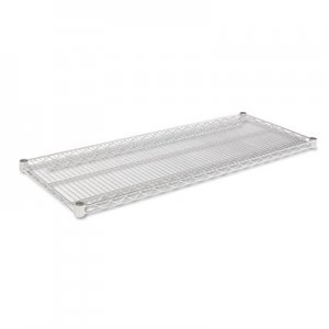 Alera Industrial Wire Shelving Extra Wire Shelves, 48w x 18d, Silver, 2 Shelves/Carton ALESW584818SR