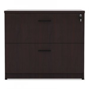 Alera Valencia Series Two Drawer Lateral File, 34w x 22 3/4d x 29 1/2h, Mahogany ALEVA513622MY