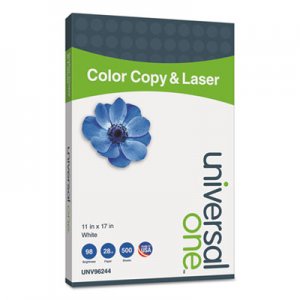 Genpak Copy/Laser Paper, 98 Brightness, 28lb, 11 x 17, White, 500 Sheets/Ream UNV96244