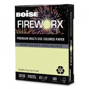 Boise FIREWORX Colored Paper, 20lb, 8-1/2 x 11, Garden Springs Green, 500 Sheets/Ream CASMP2201GS MP2201-GS