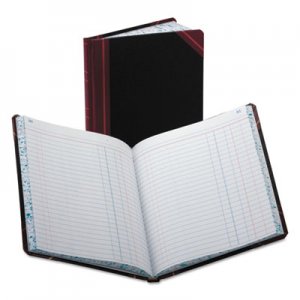 Boorum & Pease Record/Account Book, Journal Rule, Black/Red, 150 Pages, 9 5/8 x 7 5/8 BOR38150J 38