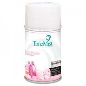 TimeMist Metered Fragrance Dispenser Refills, Baby Powder, 6.6 oz, 12/Carton TMS1042686 332512TMCT