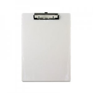 Saunders Plastic Clipboard, 1/2" Capacity, 8 1/2 x 12 Sheets, Pearl SAU00442 00442